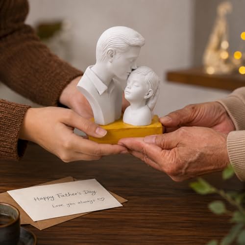 Image of CraftVatika Gift for Father Son Statue Showpiece, Father Son Gift, Home Decor Items, House Warming Gifts Father's Day Birthday Gift for Man Dad Papa Daddy, Gifts for Him