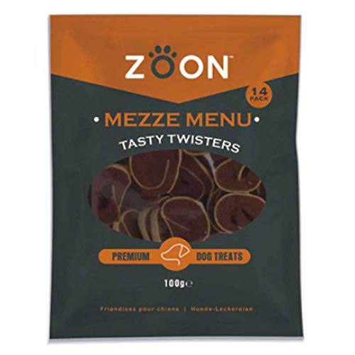 Zoon Mezze Menu Tasty Twisters - 14 Pack Dog Treats