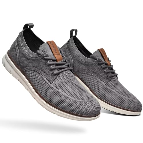 Men's Casual Dress Oxfords Business Walking Shoes Comfortable Mesh Work Sneakers2