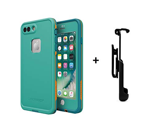 LifeProof FRĒ Series Waterproof Case for iPhone 7 Plus (ONLY) - Retail Packaging (Sunset Bay + Gear Pro Belt Clip)