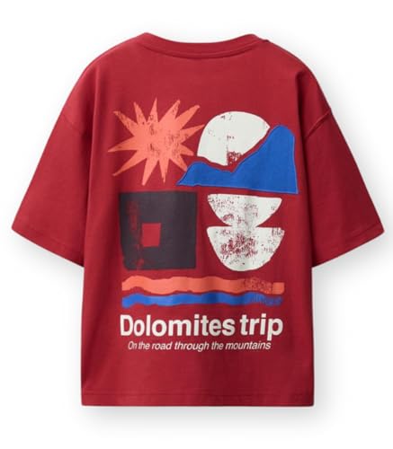 Image of Alan Jones Clothing Boys Oversized Cotton Printed T-Shirt | Round Neck, Short Sleeves, Casual Wear