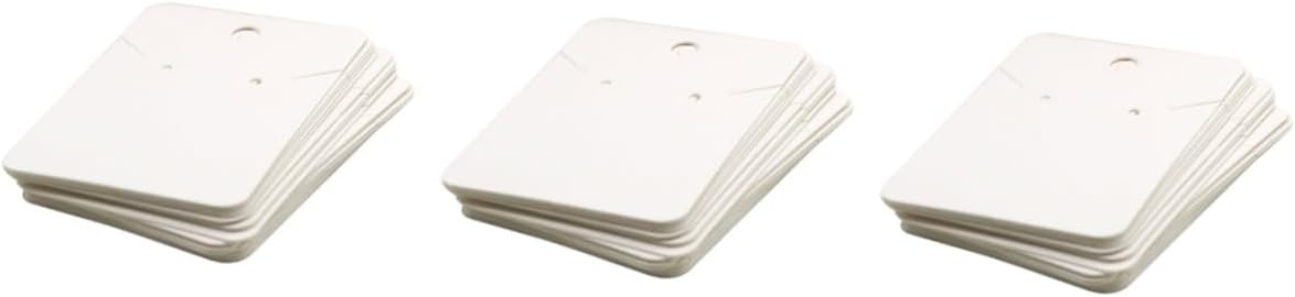 NUOBESTY 300pcs Necklace Organizer Earring Holder Cards Hanging Necklace Display Jewelry Making Packaging