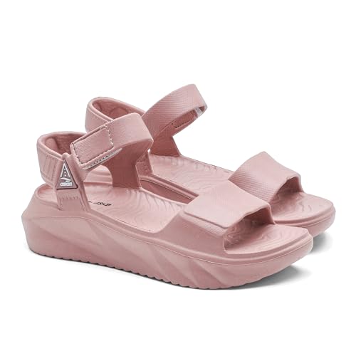 Image of ASIAN Indigo-32 Women's Casual Platform Sandals with Adjustable Strap | Lightweight EVA Sandals with Comfortable Cushioning Footbed for Travel