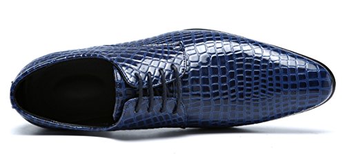 Men's Oxfords Alligator Patent Leather Wedding Prom Formal Dress Casual Shoes for Men3