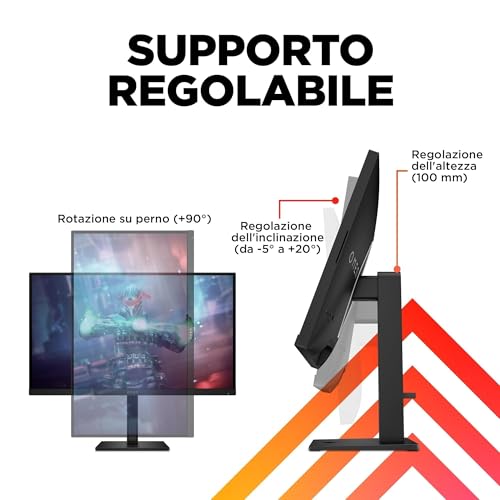 OMEN 27k Monitor da 27 Pollici, Pannello IPS da 16:9 UHD da 144 Hz, 5 ms, Display HDR 400, Antiriflesso, 400 Nits, AMD FreeSync, VESA 100x100 mm, HDMI 2.0, DisplayPort, Nero - Monitor - Immagine 3
