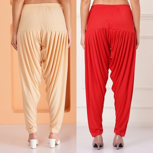 Image of Buy That Trend Patiyala Pants for Women Viscose Dhoti Patiyala Salwar Harem Bottoms Pants