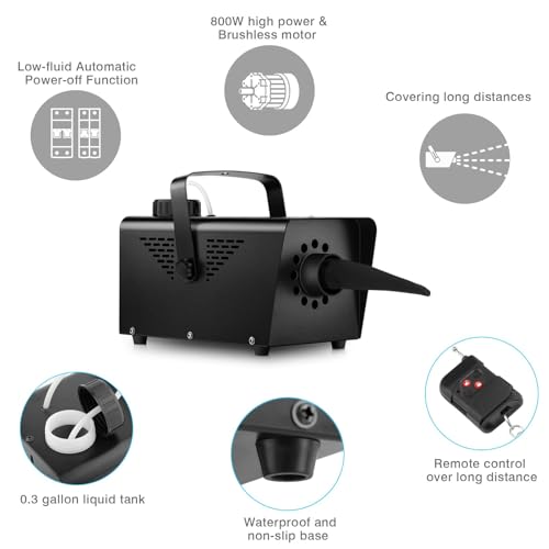 800w fake snow maker machine - artificial snow machine by wireless remote control portable making fake snow machines for outdoors indoor stage backyard wedding christmas decoration