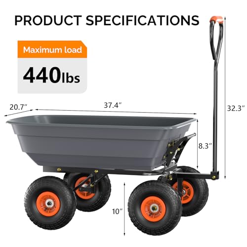 Heavy Duty Electric Wheelbarrow Cart