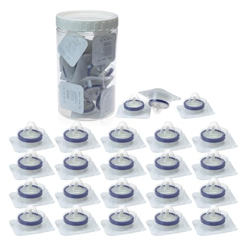 Image of Sterilized Syringe Filter PVDF 20 Pack, 0.45 um Pore Size, 25 mm Membrane Diameter, Hydrophilic Filtration Sterile Packed Individually