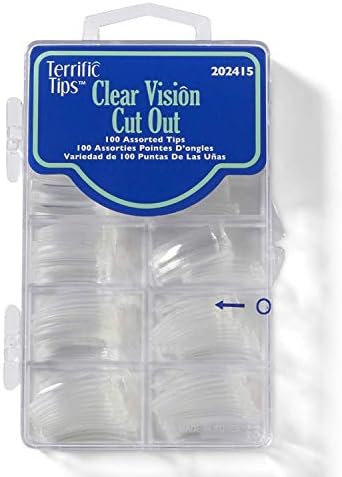 Terrific Tips Clear Cut-Out Nail Tips