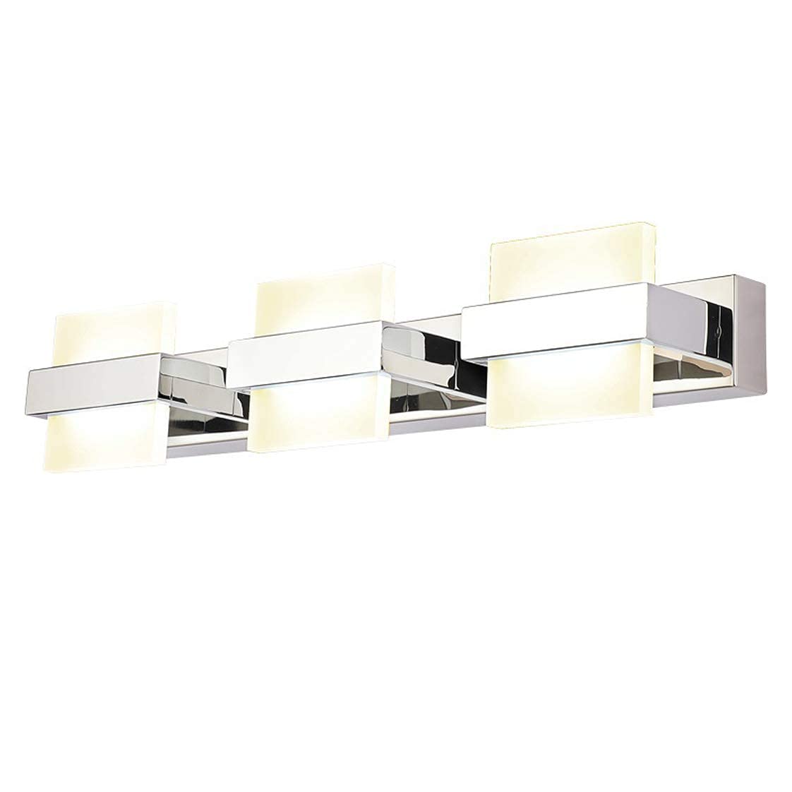 LED-Spiegelleuchte für Badezimmer, wasserdicht, Make-up-Spiegelleuchten, Acryl-Lampenschirm, Make-up-Waschtischleuchten, Sockel aus Edelstahl, Wandleuchte, Schrank- und Toilettenbeleuchtung Decoration