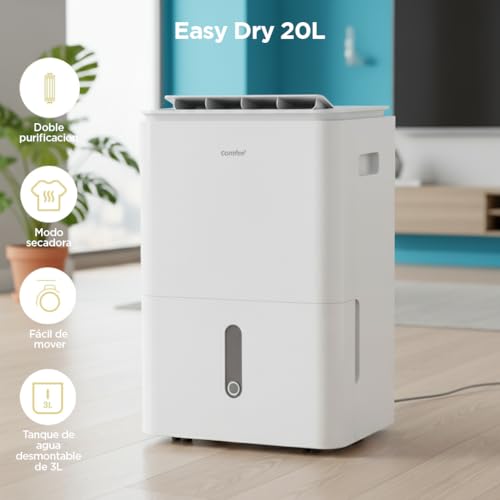 Depósito extraíble de 3 litros del COMFEE Easy Dry 20