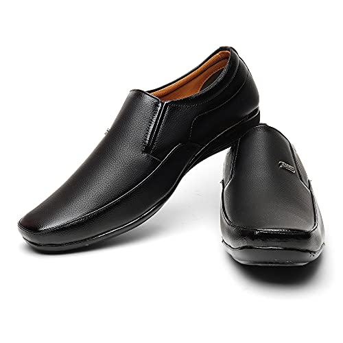 Image of Zixer Synthetic Leather Mens Formal Shoes || Office Formal Shoes Men Stylish|| Formal Shoes for Men Leather Look Slip On