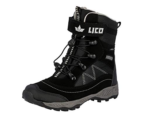Lico Unisex Kinder Sundsvall Vs Schneestiefel Schwarz Grau 40 EU