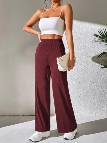 Image of GRECIILOOKS Women's Parachute Cargo Pants - High Waist Flared Korean Trousers| Trendy Casual Wear for Daily & Travel Use (Available in Plus Size)