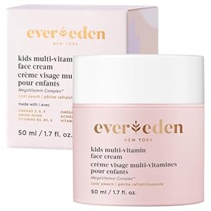 Evereden Children Face Cream, 1.7 oz. | Light Children Face Lotion | Clear and Non-Poisonous Children Face Moisturizer | Multi-Vitamin Pores and skin Look after Children