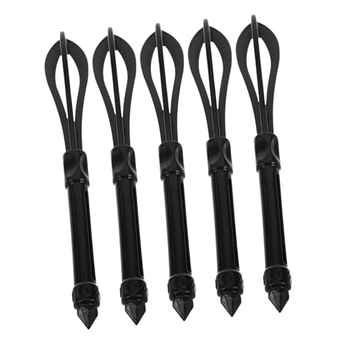 FIXOSHEE 5 piezas Batidores de Plástico para Tinte de Cabello Herramienta Resistente para Peluquería y Casa Fácil de Limpiar para Cremas de Coloración Reutilizable