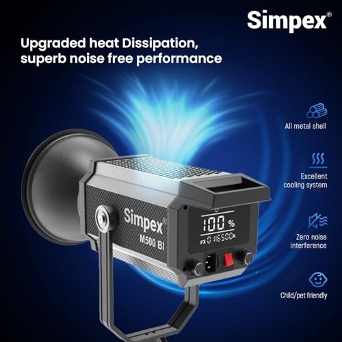 Image of Simpex M-500 BI, High-Performance Continuous LED Light with 500W Power Output Perfectly Designed for Professionals