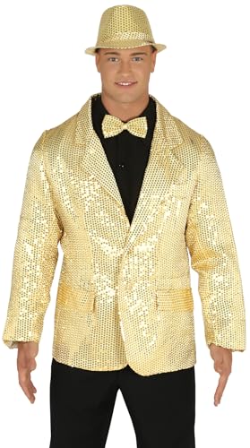 Chaqueta de Lentejuelas Oro veste homme pour fêtes de fin d'année