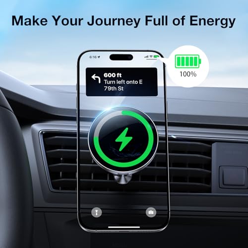 Coolpow MagSafe Wireless Charging Car Mount (Dashboard & Vent) — view 10