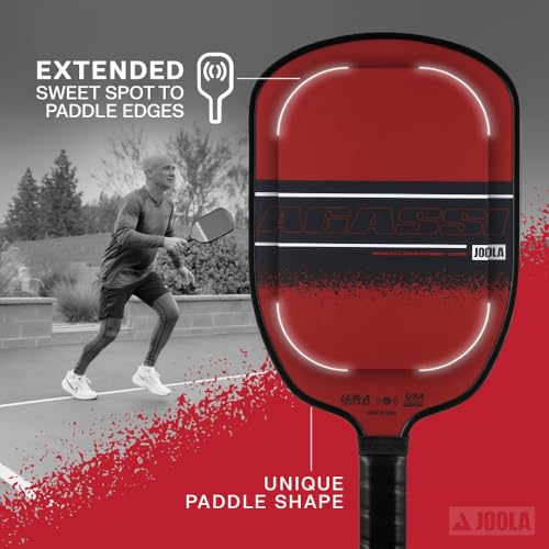 JOOLA Agassi Champion 12mm Pickleball Paddle - Sandblasted Pickleball Racket Increases Spin & Control - Agassi Shape with Extended Sweet Spot - UPA-A Certified - USAP Approved - NFC Chip Enabled - image 6