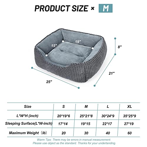 JOEJOY-Dog-Bed-Medium-Washable-25in-Super-Soft-Pet-Beds-and-Cosy-Plush-Dog-Bed-for-Dogs-Cats-Kittens-and-Puppies-645320CM