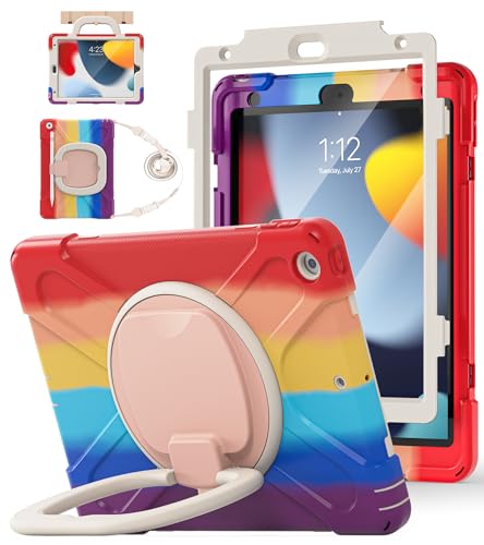 BATYUE Shockproof Case for iPad 9th/ 8th/ 7th Gen (10.2 inch) - Xred