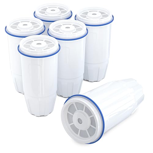 Upgraded Water Filter Replacement for Zero Pitcher and Dispenser ZR-001 ZR-004 ZP-006 ZR-017, Multi-Stage Filter System, Effectively Reducing Lead, Chromium, PFOA, and PFOS, Pack of 6, By DESENRUIS