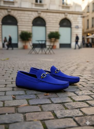 Image of BUZZBASK Men?s Synthetic Leather Loafers | Premium Soft Comfort Driving Shoes | Lightweight Casual Slip-On Moccasins for Office, Party, Anti-Skid Sole Stylish Formal Shoes