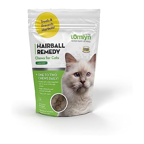 Tomlyn Laxatone Chicken-Flavor Hairball Remedy Chews for Cats and Kittens, 60ct Cover