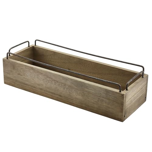 GenWare Industrial Wooden Condiment Crate 13inch / 34cm, TRW220, Single - Image 2