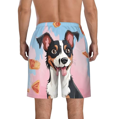 Men's Swim Trunks Rat terrier dog Quick Dry Board Shorts with Pocket Swimsuit Swimwear for Men Beach Shorts2