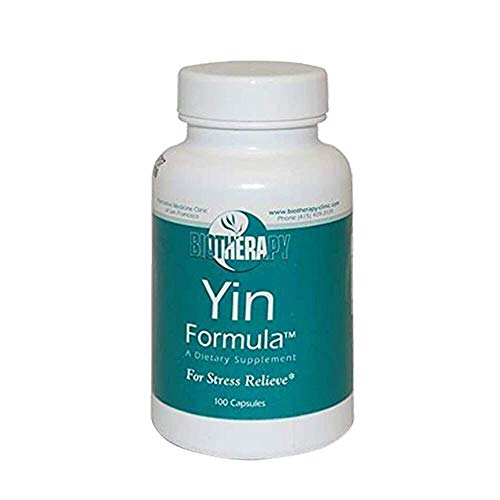 Biotherapy Yin Formula Capsule - Natural Herbal Dietary Supplement - Strengthen Nervous & Immune Systems - for Stress Relieve, Insomnia, Nervous Tension, Irritability - 100 Capsules