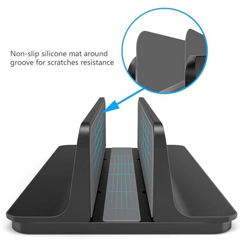 Support vertical ordinateur portable avec station d'accueil réglable triple - 4
