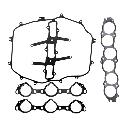 Image of XQSMWF Engine Intake Manifold Gasket Set Compatible with Nissan 350Z 2003-2006 & Infiniti G35 2003-2007 FX35 2003-2008 M35 2006-2008 3.5L V6 VQ35DE, Replaces 14036-AG000 14032-AM600 MS19332A MS964541