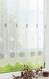 Lysel Qualitätsprodukt LYSEL Scheibengardine Wollknäuel (Bx H) 64cm * 100cm braun/braunbeige