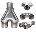 TOTALFLOW TF-SY3030 409 Stainless Steel 3 Inch Y-Pipe-3