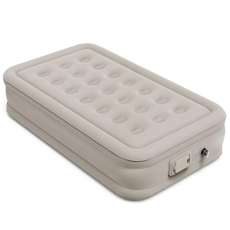 Drumstone 𝟏𝟓 𝐘𝐄𝐀𝐑𝐒 𝐖𝐀𝐑𝐑𝐀𝐍𝐓𝐘 Portable Inflatable Airbed Mattress, Built in Rechargeable Pump Premium Self Inflating Mattress Airbed Noise Reduction and Wear-Resistant Blow up Airbed.-image-35