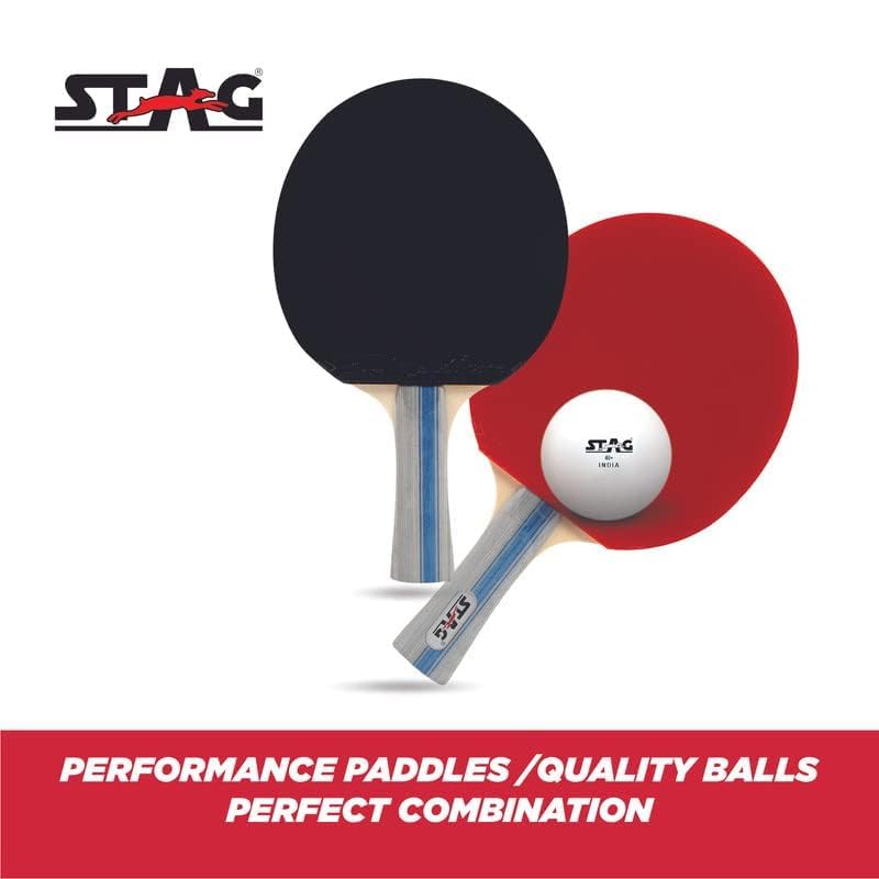 STAG 4 Star Table Tennis Multiset | 2 Racquets & 3 Balls… 2