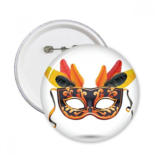 Masque de plume Joyeux Carnaval pins parfaits pour défiler à Venise