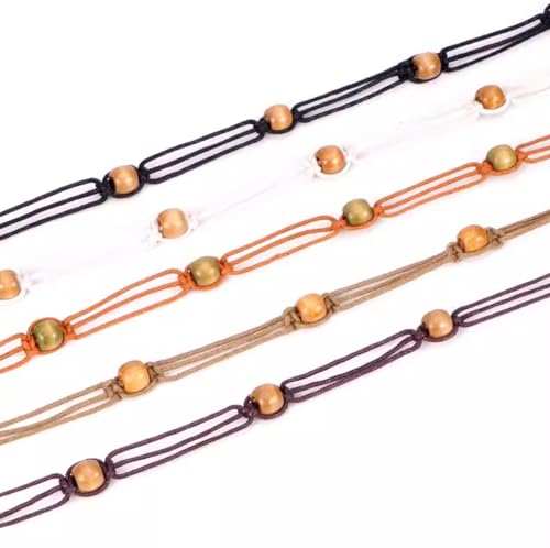 Waist Chain Belt for Women Fashion Bohemian Wax Rope Waist Chain Set - 3pcs Retro Ethnic Belts, Adjustable Up to 35.4” Waist, 0.6” Width & 65” Length for Dresses3