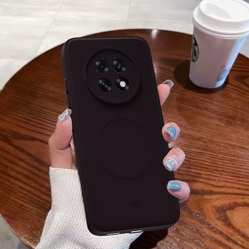 Image of Pikkme Back Cover for Oppo F31 Pro Plus 5G Soft Matte Silicone Mag-Safe Design (Mag-Safe Not Support) Camera Protection | Slim Fit Bumper Cover (Purple)