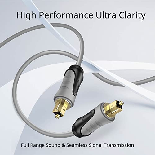 Tnp Digital Optical Audio Cable 25 Feet S/Pdif Fiber Optic Cable Toslink Tv Optical Cable For Soundbar, Home Theater, Speaker Wire, Tv, Ps4, Xbox Male To Male Gold Connectors Cord| #TOP1