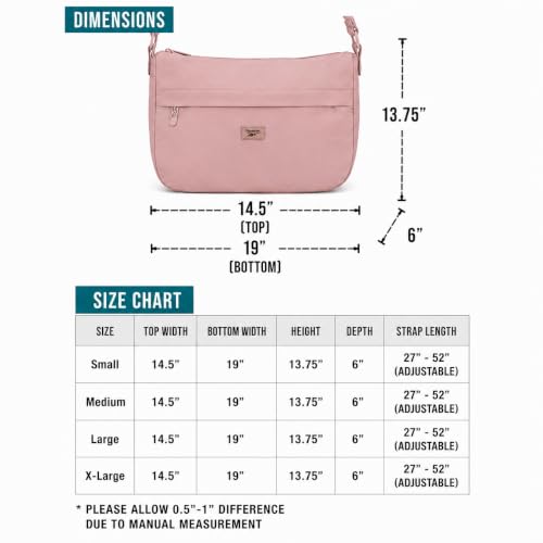 Image of Reebok Womens Crossbody Bag - Lightweight Stylish Nylon Quilted and Non-Quilted Everyday Crossbody Sling Bags for Women