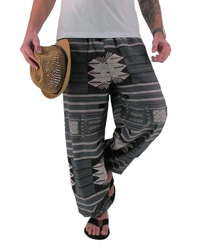 Love Quality Baggy Pants Men's One Size Printed 100% Cotton Harem Pants Hippie Boho4