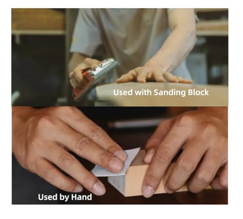 Image of Aventurine 14pcs Sandpaper 400 to 2000 Grits, Wet and Dry Sandpaper 9x3.6 Inch for Cars Polishing Metals Walls Wood Furniture Sanding, 400 600 800 1000 1200 1500 2000 Grit Wet /Dry Sandpaper Kit