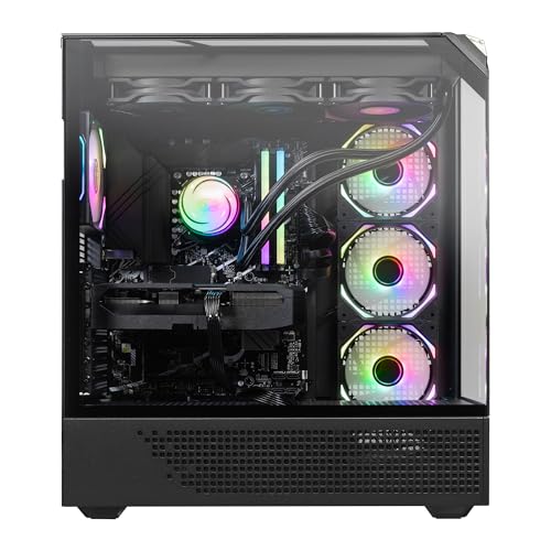 Image of iBUYPOWER Element Pro Gaming PC Desktop Computer AMD Ryzen7 9800X3D CPU, AMD Radeon RX 9070XT 16GB GPU, 32GB DDR5 RGB 5200MHz RAM, 2TB NVMe SSD, Windows 11 Home, Gamer Keyboard and Mouse- EPBA7R97XT02