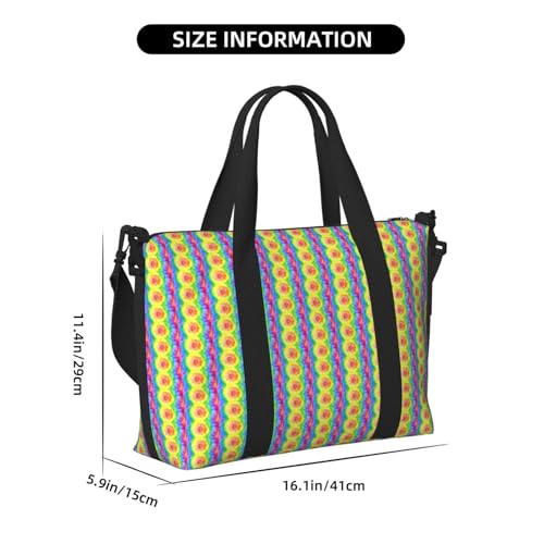 Sac de voyage polyvalent imprimé tie-dye bagage cabine léger