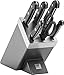 Zwilling 1002455 Gourmet Selbstschärfender Messerblock 7 teilig, grau