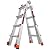 Little Giant Ladders, Revolution, M17, 17 ft, Multi-Position Ladder, Aluminum, Type 1A, 300 lbs weight rating (12017)